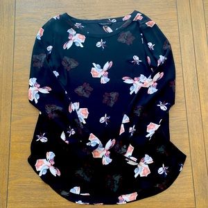 Floral sheer blouse